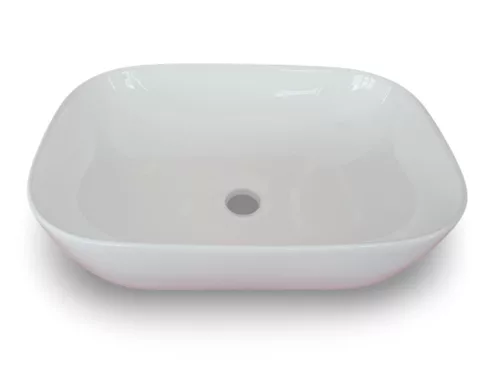EROS - Top Counter pultra ültethető porcelán mosdó - SMILE 3 - 46,5 x 32,5 x 13 cm