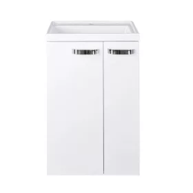   PIRAMIDA EURIDIKA 50L fali / álló fürdőszobabútor öntött műmárvány mosdókagylóval 50 X 38 cm