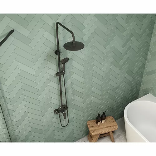 Mofém Black Zenit zuhanyrendszer egykaros csapteleppel fekete 84298280N