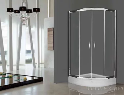 Vela Banyo TMP zuhanykabin - 80 ÍVES - 5 mm víztiszta vízlepergető üveggel - 80 x 80 x 190 cm