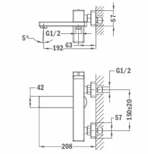 Strohm-Teka Soller kádtöltő csaptelep Króm 851211200
