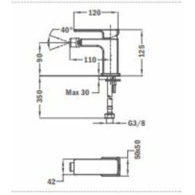 Strohm-Teka Soller bide csaptelep Króm 856261200