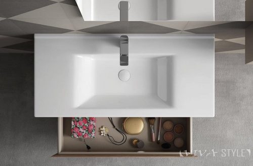 Sanovit ATRIA porcelán mosdókagyló 85 x 45,5 cm