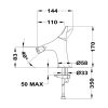 Strohm-Teka Sense bide csaptelep Merész fekete  91626020N2