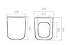 CeraStyle NOURA WC ülőke - duroplast - lecsapódásgátlós - könnyen levehető klikk rendszerű
