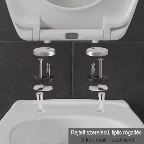 CeraStyle NOURA WC ülőke - duroplast - lecsapódásgátlós - könnyen levehető klikk rendszerű