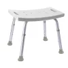 Sapho RIDDER Fürdőszobai szék, állítható magasság (34-52cm), max.100kg, fehér (A00601101)