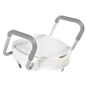   Sapho RIDDER Magasított WC-ülőke, kapaszkodóval, fehér (A0072001)