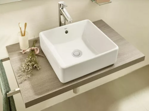 Roca The GAP pultra szerelhető mosdó 39x37/13cm, porcelán, csaplyuk nélkül (A3270ML000)
