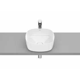   Roca Inspira Soft 37 fehér pultra szerelhető mosdó 37x37x14 cm A327502000