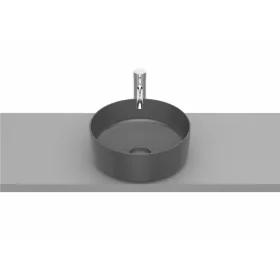   Roca Inspira Round 37 Onyx pultra szerelhető mosdó 37x37x14 cm  A327523640