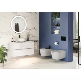   Roca Inspira Round 37 Onyx pultra szerelhető mosdó 37x37x14 cm  A327523640