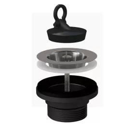   ALCA mosogató leeresztő 6/4", rozsdamentes ráccsal DN70 (A33)