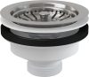 AlcaPlast A37 Mosogató leeresztő 6/4" rozsdamentes ráccsal DN115