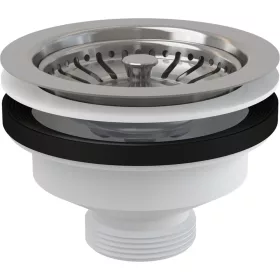   ALCA Mosogató leeresztő 6/4", rozsdamentes ráccsal DN115 (A37)