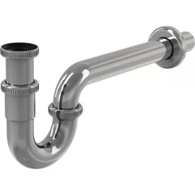   ALCA csőszifon mosdóhoz DN32, 5/4" hollanderrel, fém, króm (A432)