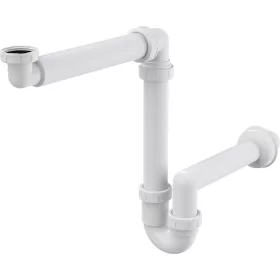   ALCA helytakarékos mosdószifon DN40, leeresztő nélkül, 5/4" hollanderrel (A434)
