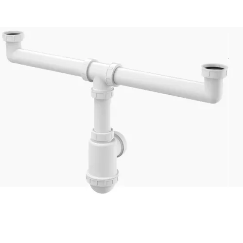 ALCA szifon kétmedencés mosogatóhoz 6/4" hollanderrel (A448-DN50/40)