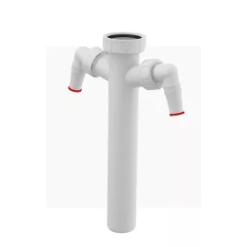   ALCA kötőcső 6/4" hollanderrel, két csatlakozóval, mosogató szifonhoz (A44M-DN40)