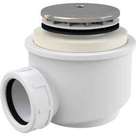 ALCA Zuhanytálca szifon króm fedővel, d50mm (A47CR-50)