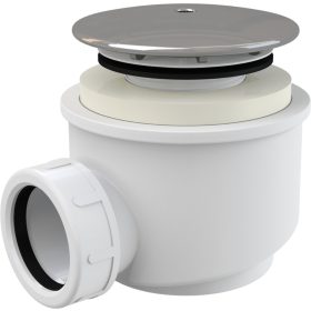 ALCA Zuhanytálca szifon króm fedéllel, d60mm (A47CR-60)