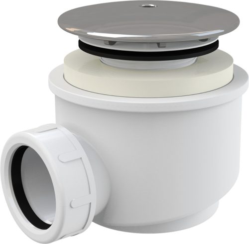 ALCA Zuhanytálca szifon króm fedéllel, d60mm (A47CR-60)