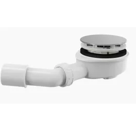  ALCA Zuhanytálca szifon d90mm, csökkentett magasságú, króm fedlappal (A492CR)