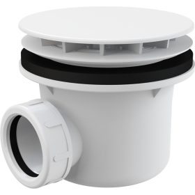   ALCA Zuhanytálca szifon fehér-fényes fedlappal, d90mm (A49B)