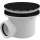 ALCA Zuhanytálca szifon LUX d90mm, fekete-matt fedlappal (A49BLACK)