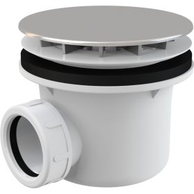 ALCA Zuhanytálca szifon króm fedlappal, d90mm (A49CR)