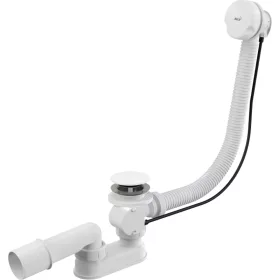   ALCA Automata kád le- és túlfolyó szifonnal, FEHÉR, 57cm (A51BM)
