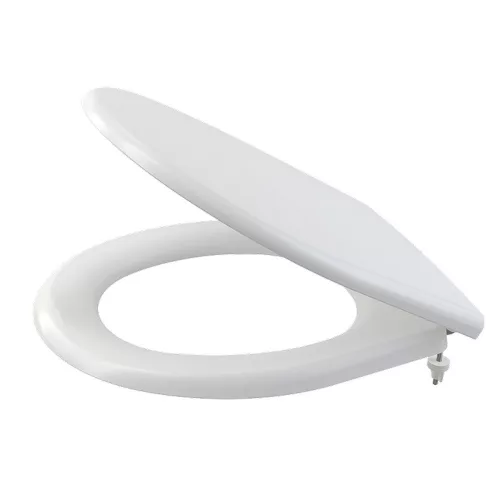 ALCA WC ülőke univerzális, Duroplast műanyag, fehér, Click fém zsanérral (A602)