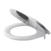 ALCA WC ülőke univerzális SoftClose, Duroplast műanyag, fehér, Click fém zsanérral (A604 ZEN)