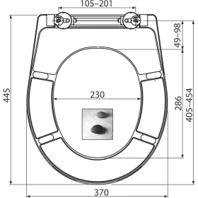   ALCA WC ülőke univerzális SoftClose, Duroplast műanyag, fehér, Click fém zsanérral (A604 ZEN)