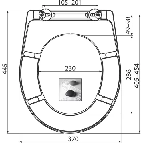 ALCA WC ülőke univerzális SoftClose, Duroplast műanyag, fehér, Click fém zsanérral (A604 ZEN)