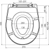 ALCA WC ülőke integrált gyerek betéttel, SoftClose, Duroplast fehér, Click fém zsanérral (A606)