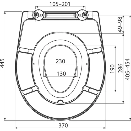 ALCA WC ülőke integrált gyerek betéttel, SoftClose, Duroplast fehér, Click fém zsanérral (A606)