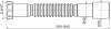 ALCA Flexibilis bekötőcső 6/4"x40/50, 390-840mm (A770 Jollyflex)