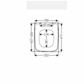 Roca The Gap Square Slim WC ülőke Softclose A801482211
