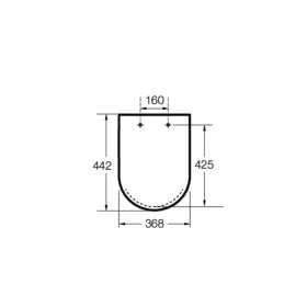 Roca INSPIRA Round WC ülőke fehér SoftClose A80152200B