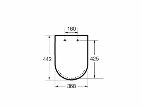 Roca INSPIRA Round WC ülőke fehér SoftClose A80152200B