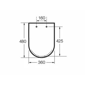 Roca INSPIRA Square WC ülőke fehér SoftClose A80153200B