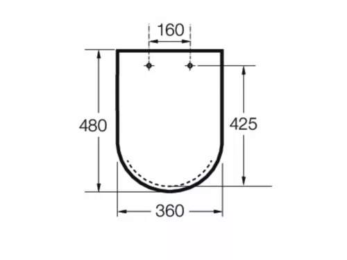 Roca INSPIRA Square WC ülőke Onyx SoftClose A80153264B