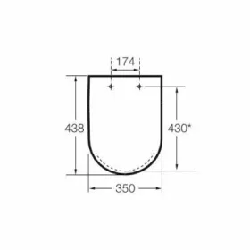   Roca DEBBA Square WC ülőke Supralit Softclose A8019D200B Rimless MB WC-hez