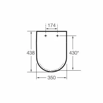Roca DEBBA Square WC ülőke Supralit Softclose A8019D200B Rimless MB WC-hez