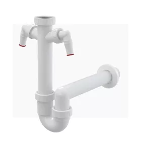   ALCA mosogató csőszifon 6/4" hollanderrel és két csatlakozóval (A82-DN40)