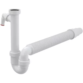   ALCA mosogató csőszifon 6/4" hollanderrel, csatlakozóval és flexibilis csővel (A82-DN50/40)