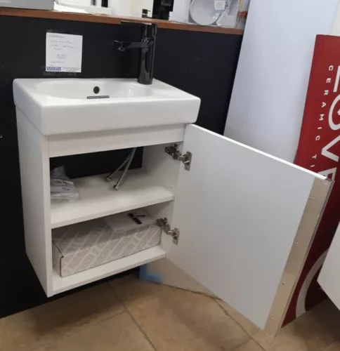 Roca UNIK Mini Pack alsó szekrény mosdóval tükörrel A855865806