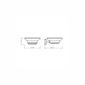 Ferro GRETA szappantartó, króm AGR02