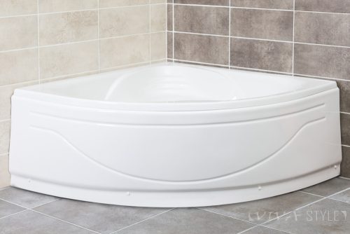 Favorit LEA szaniter akril sarokkád előlappal - állvánnyal 140 x 140 cm